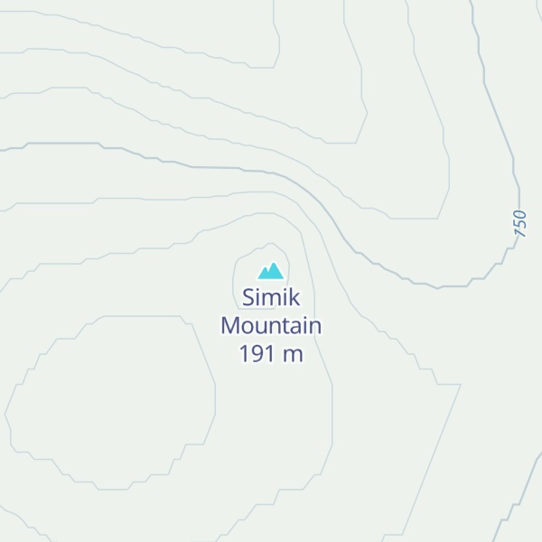 Map of Simik Mountain