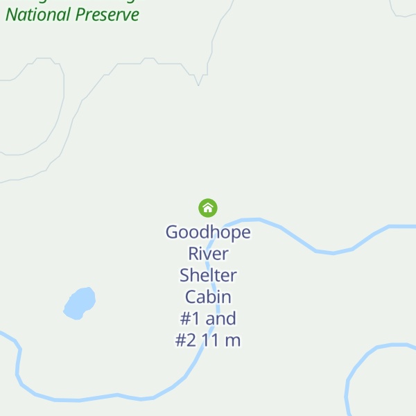 Map of Goodhope River Shelter Cabin #1 and #2