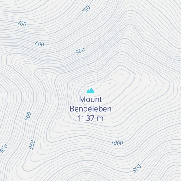 Map of Mount Bendeleben