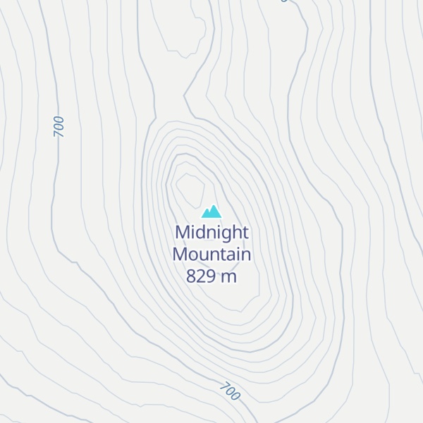 Map of Midnight Mountain