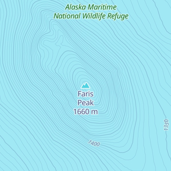 Map of Faris Peak