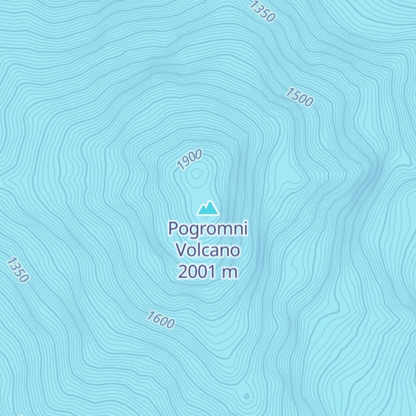 Map of Pogromni Volcano