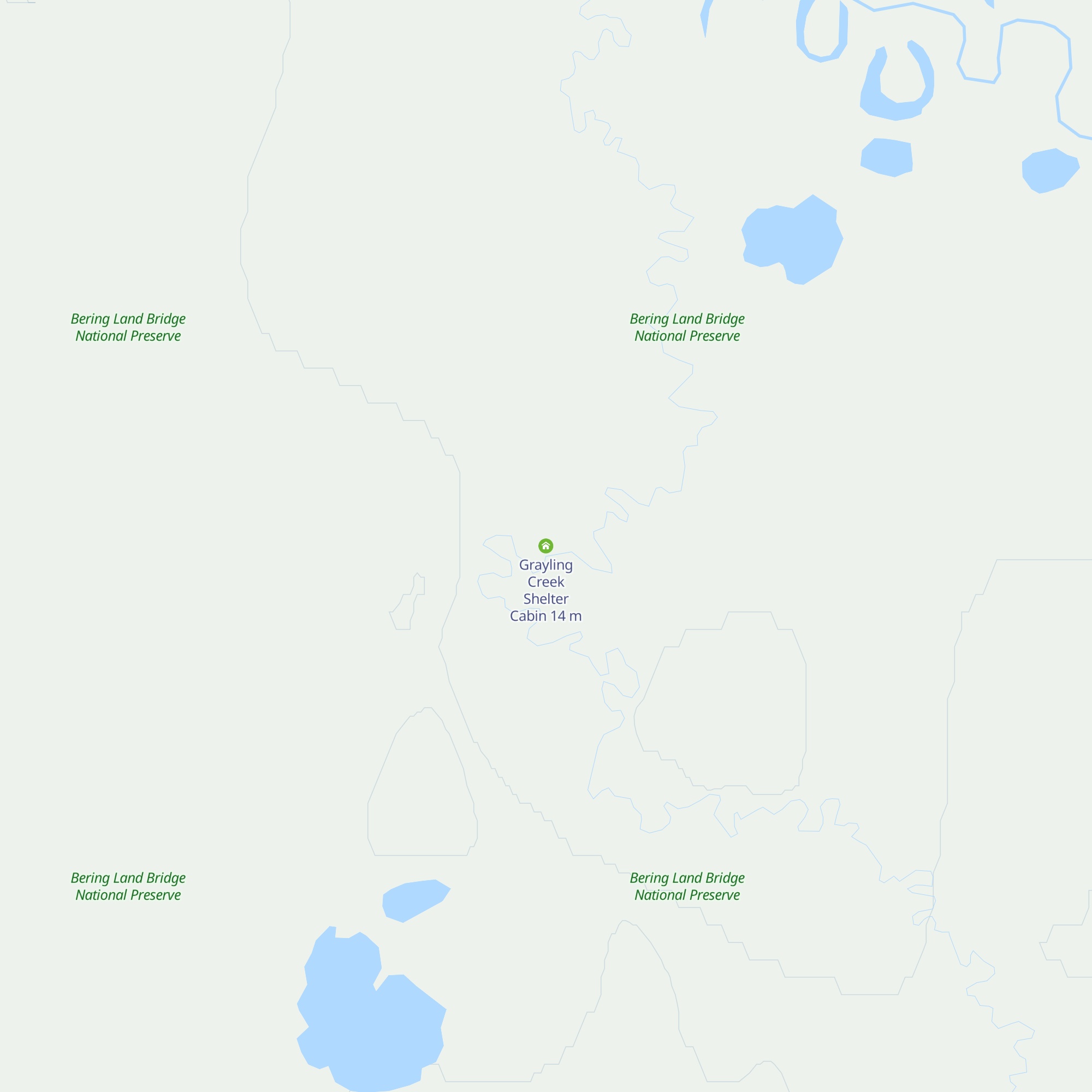 Grayling Creek Shelter Cabin map