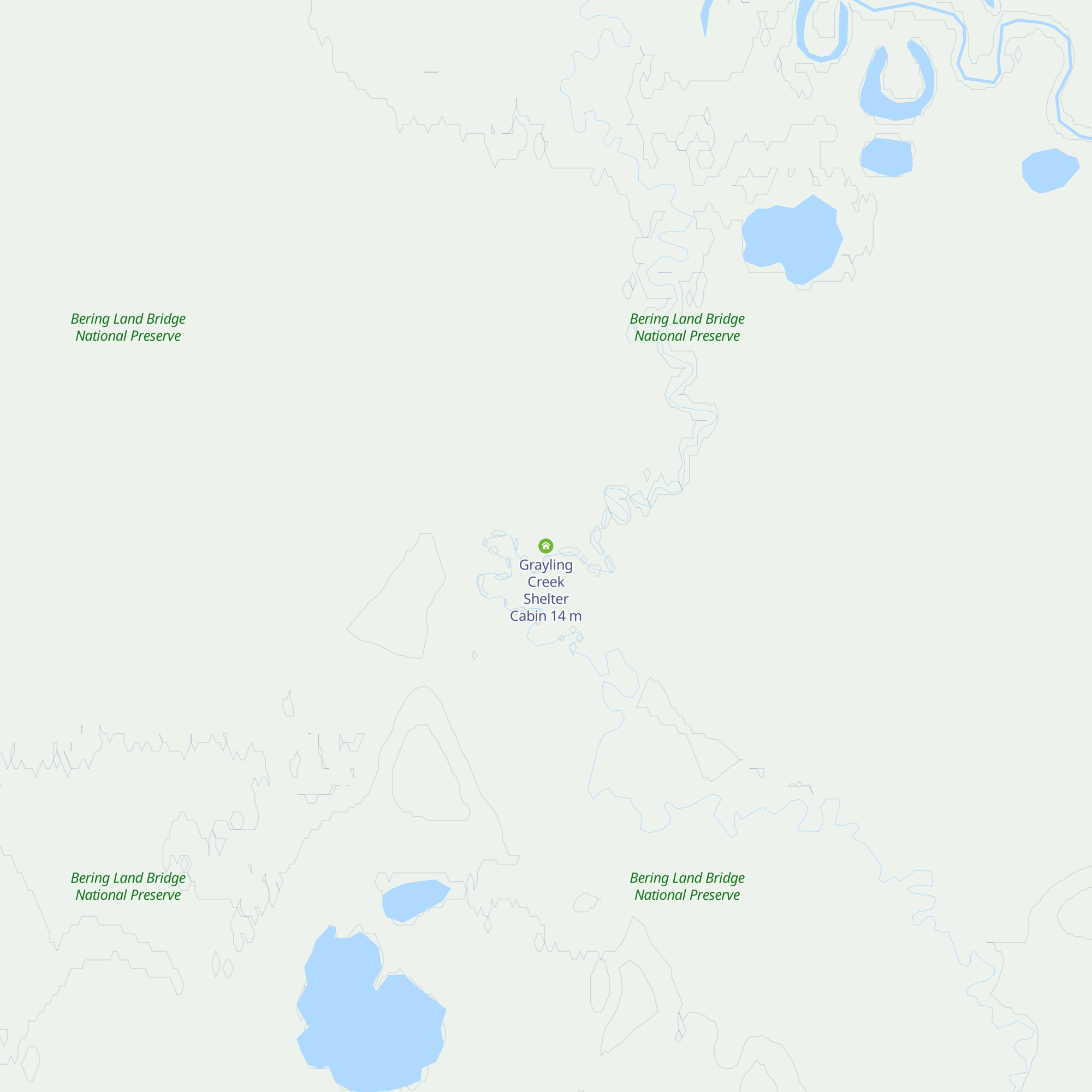 Grayling Creek Shelter Cabin map