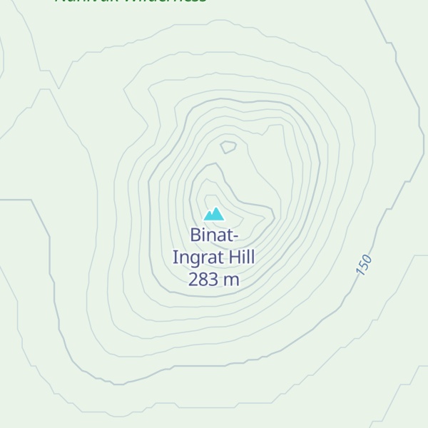 Map of Binat-Ingrat Hill
