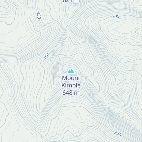 Map of Mount Kimble