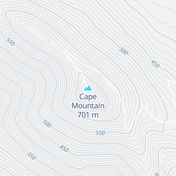 Map of Cape Mountain