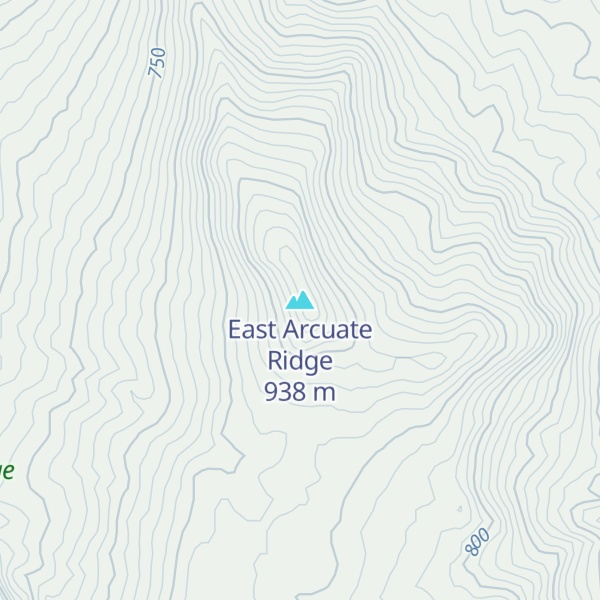Map of East Arcuate Ridge