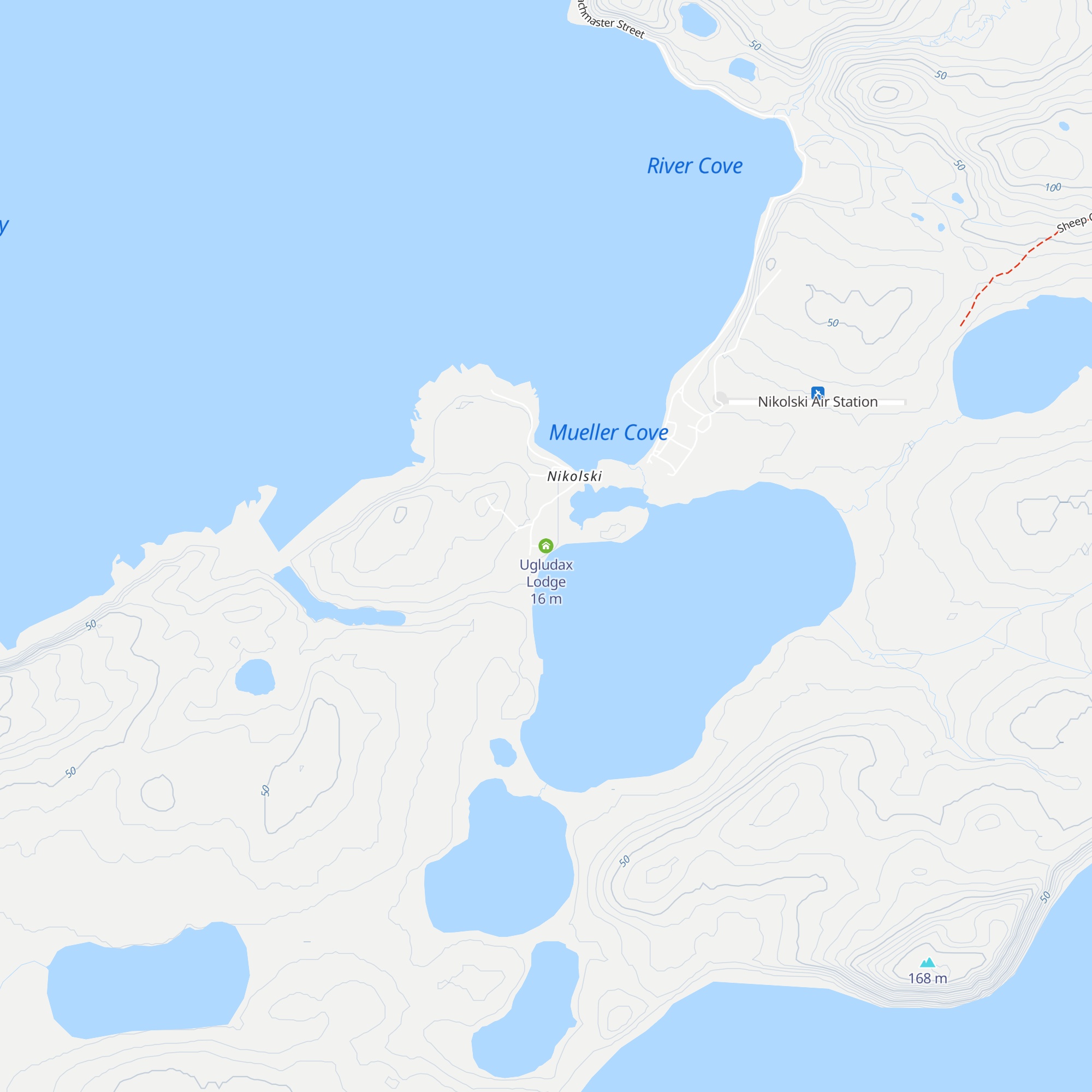 Ugludax Lodge map