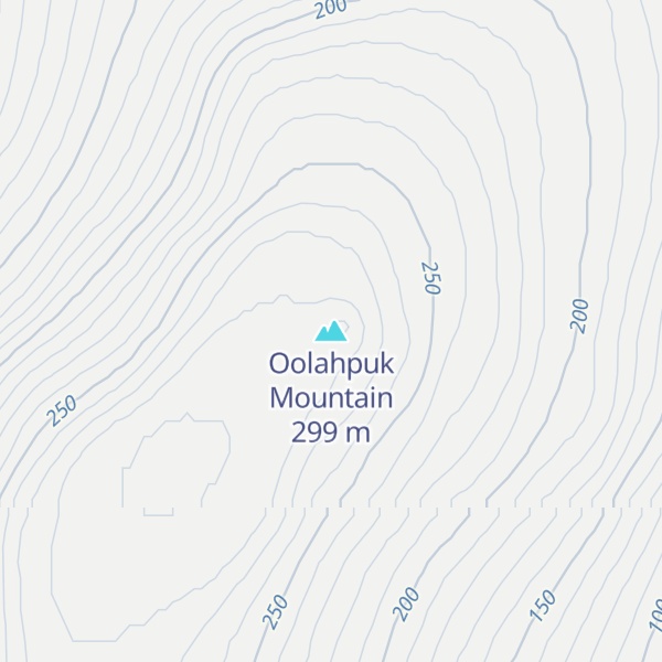 Map of Oolahpuk Mountain