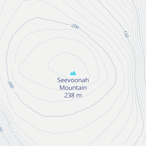 Map of Seevoonah Mountain