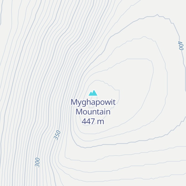 Map of Myghapowit Mountain