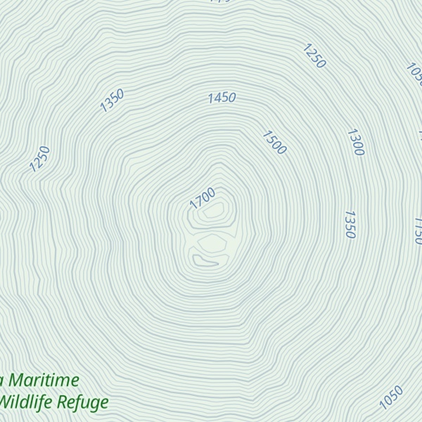 Map of Mount Cleveland