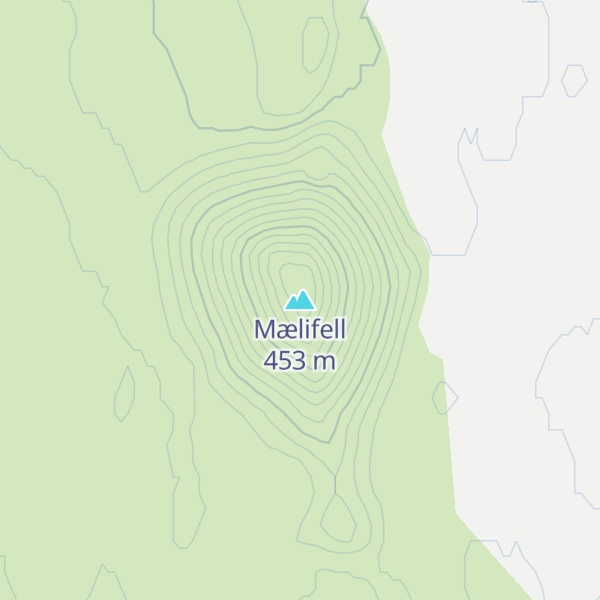 Map of Mælifell