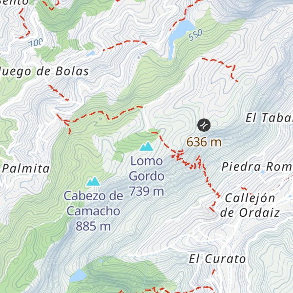 Map of Lomo Gordo