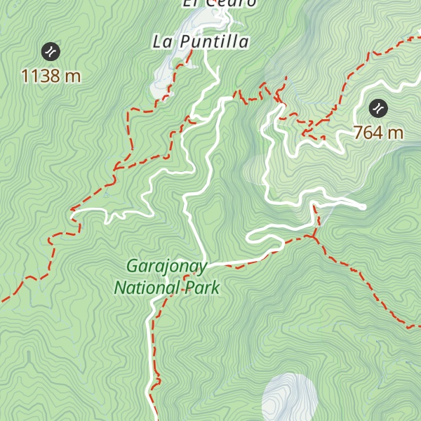 Map of Montaña Quemada