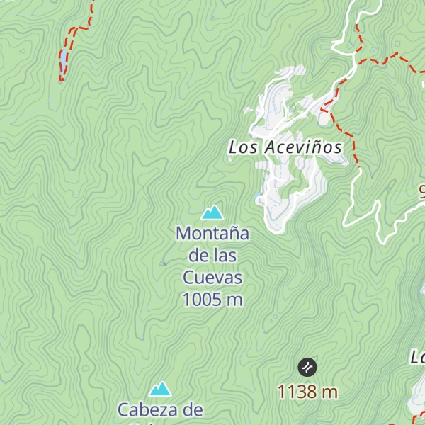 Map of Montaña de las Cuevas