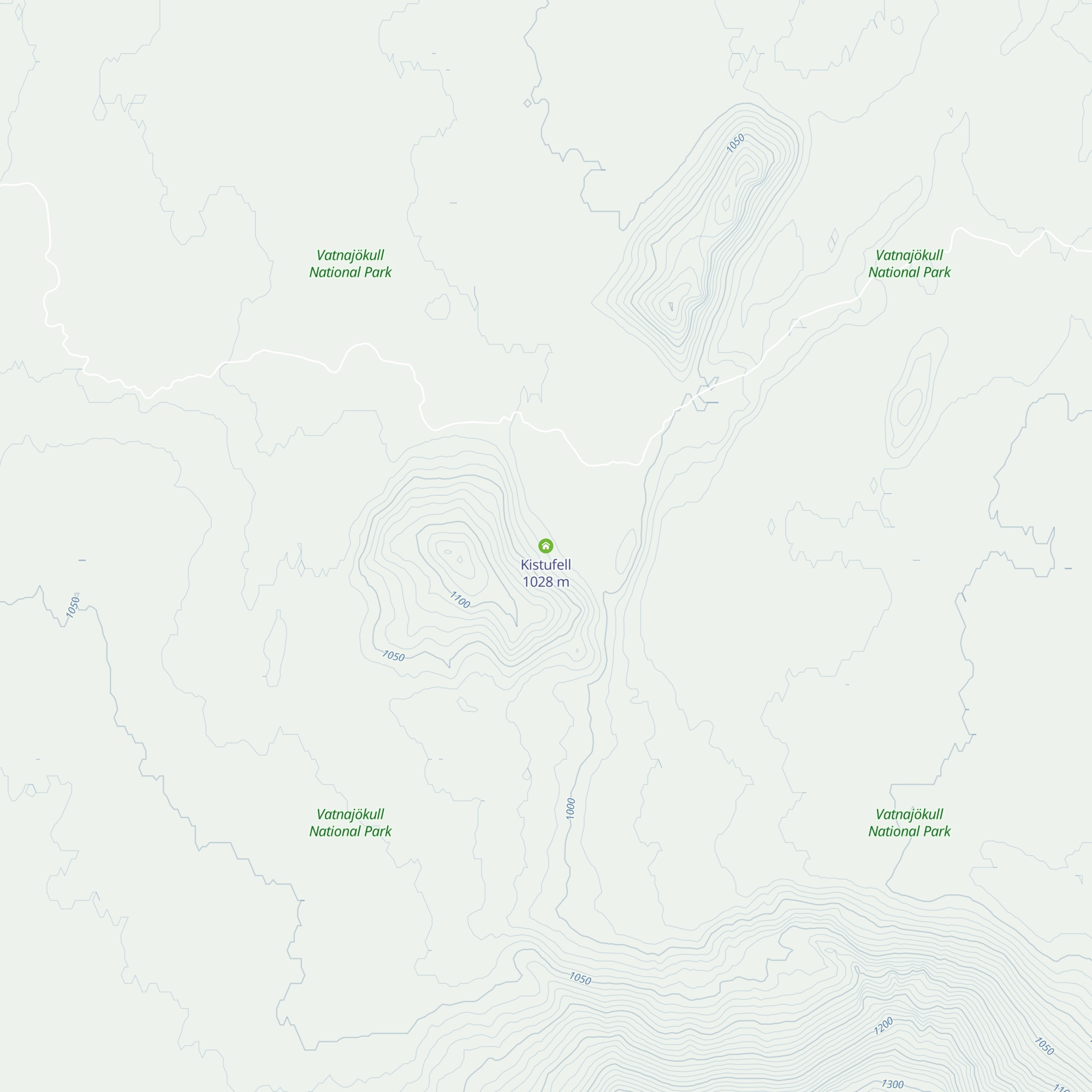 Kistufell map