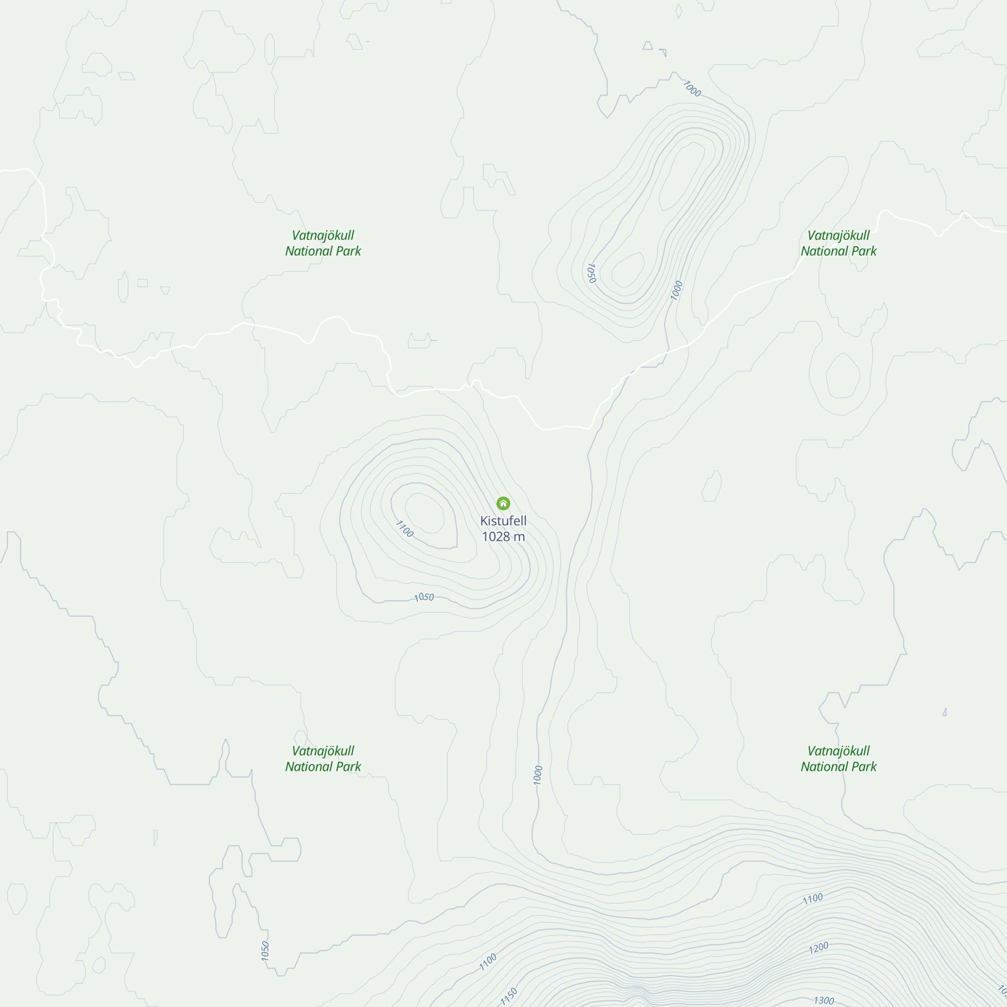 Kistufell map