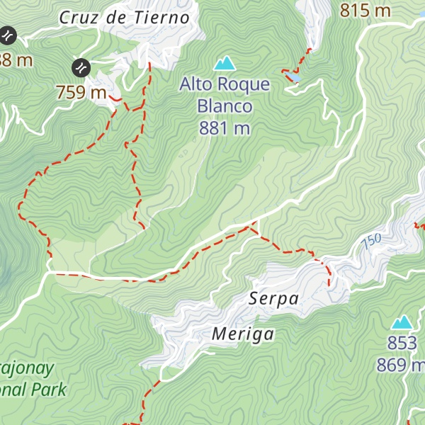 Map of Cabeza de los Perros