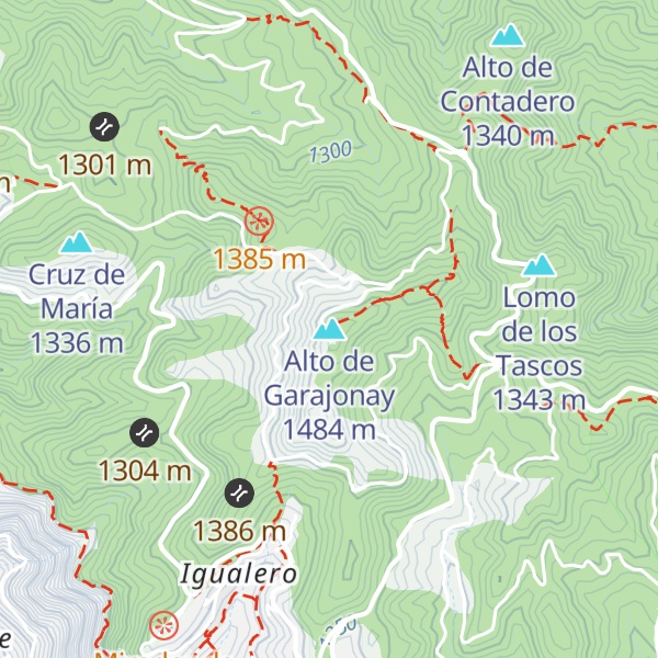 Map of Alto de Garajonay