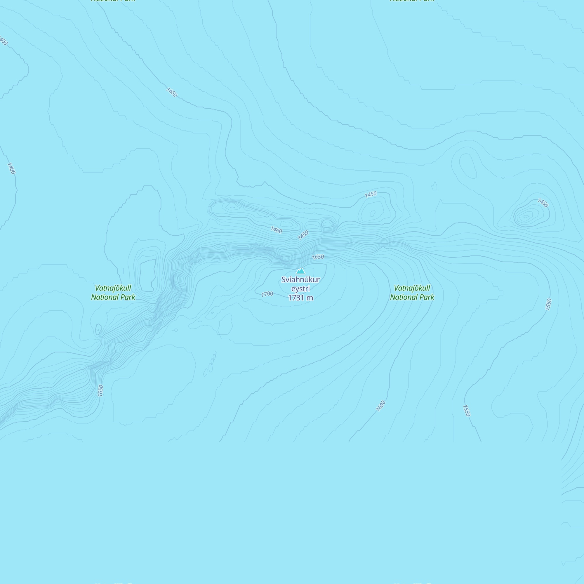 Grímsfjall map