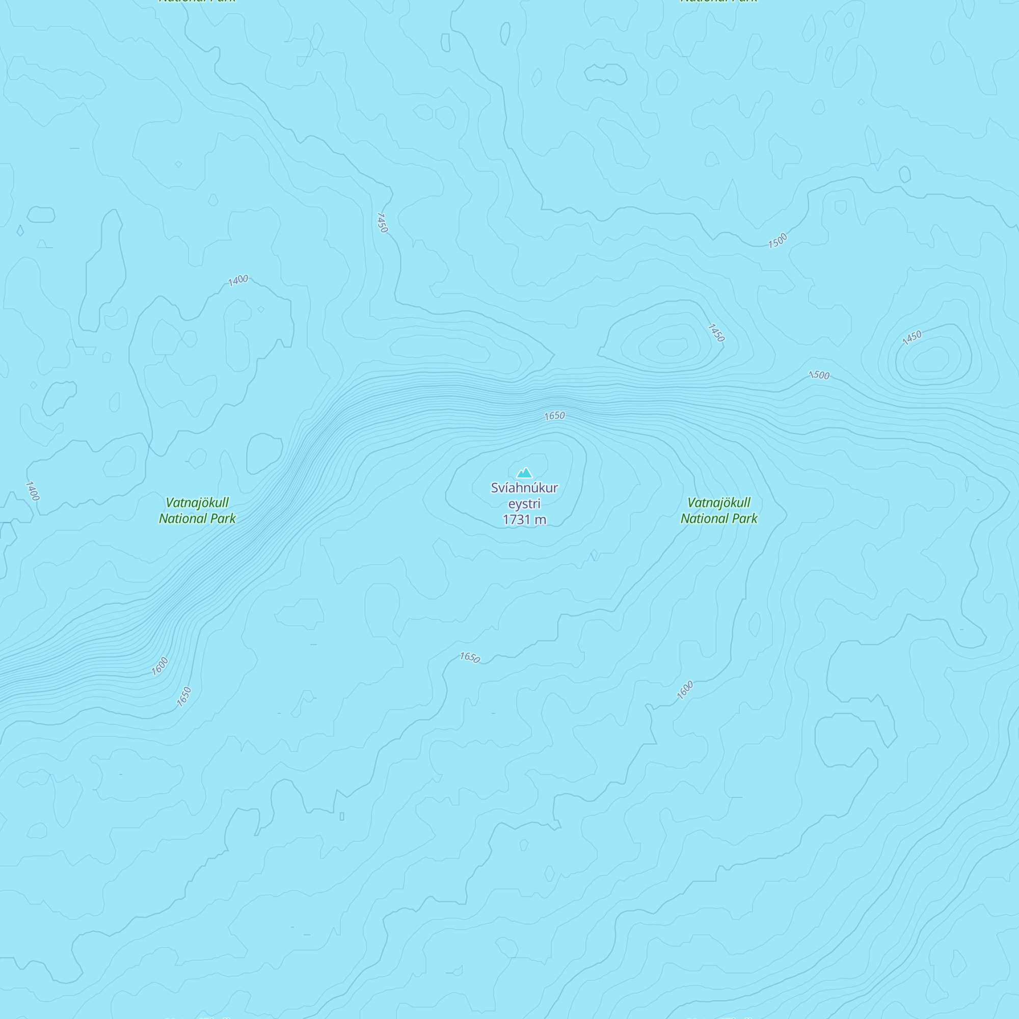 Grímsfjall map