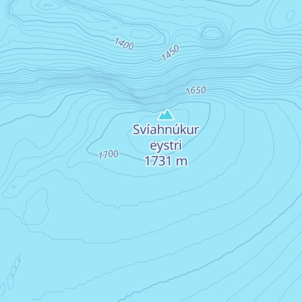 Map of Grímsfjall