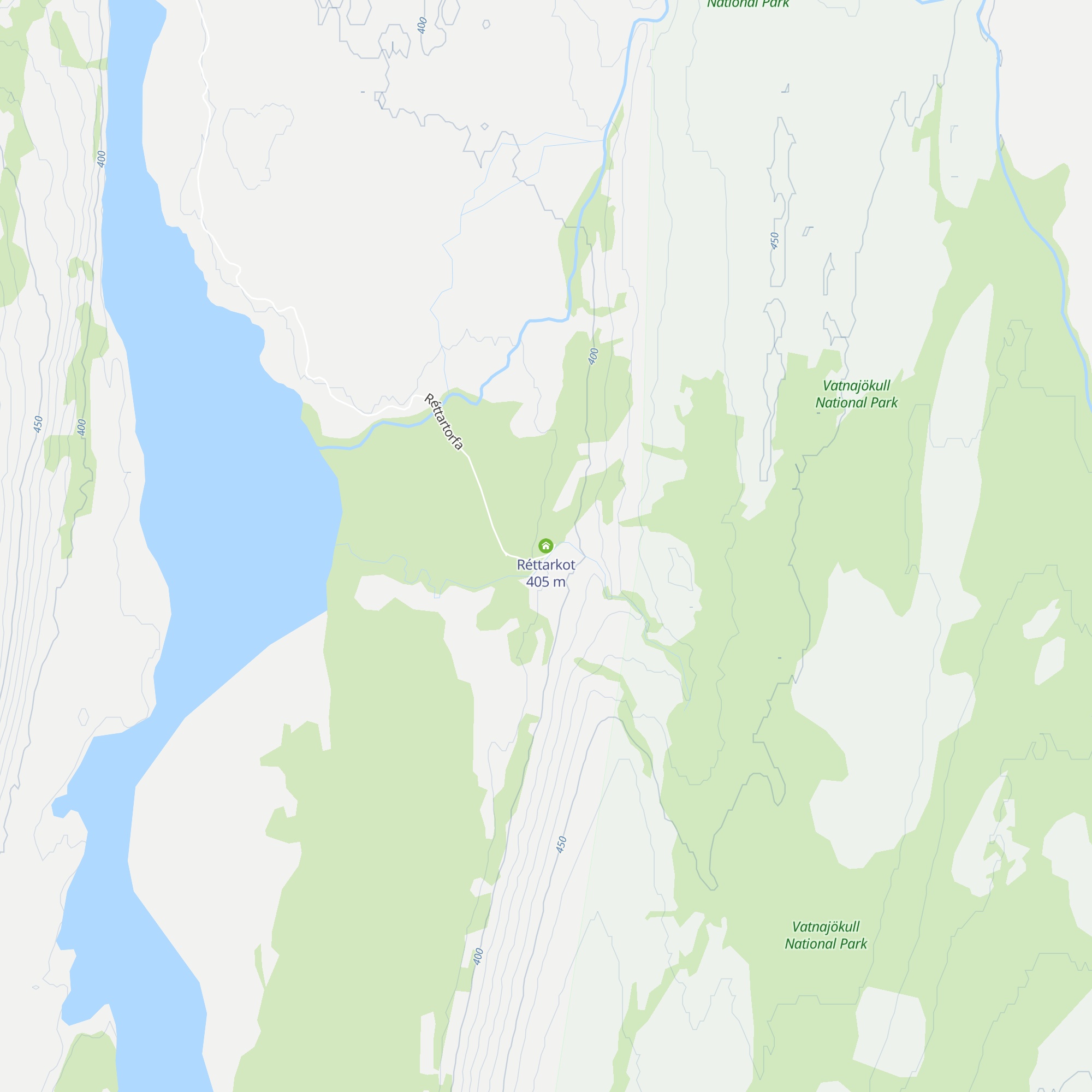 Réttarkot map