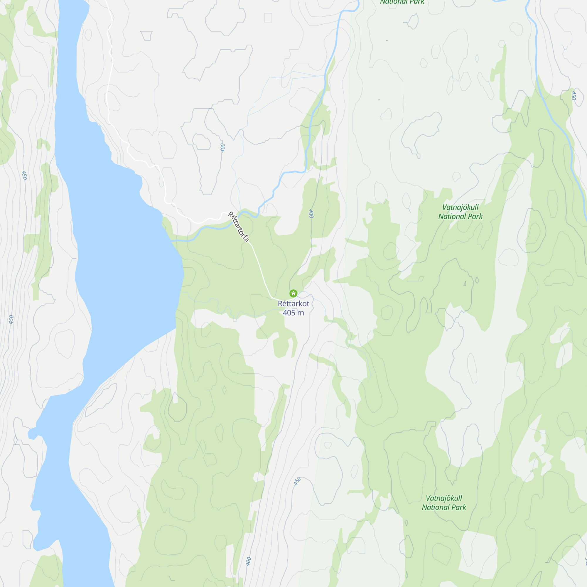 Réttarkot map