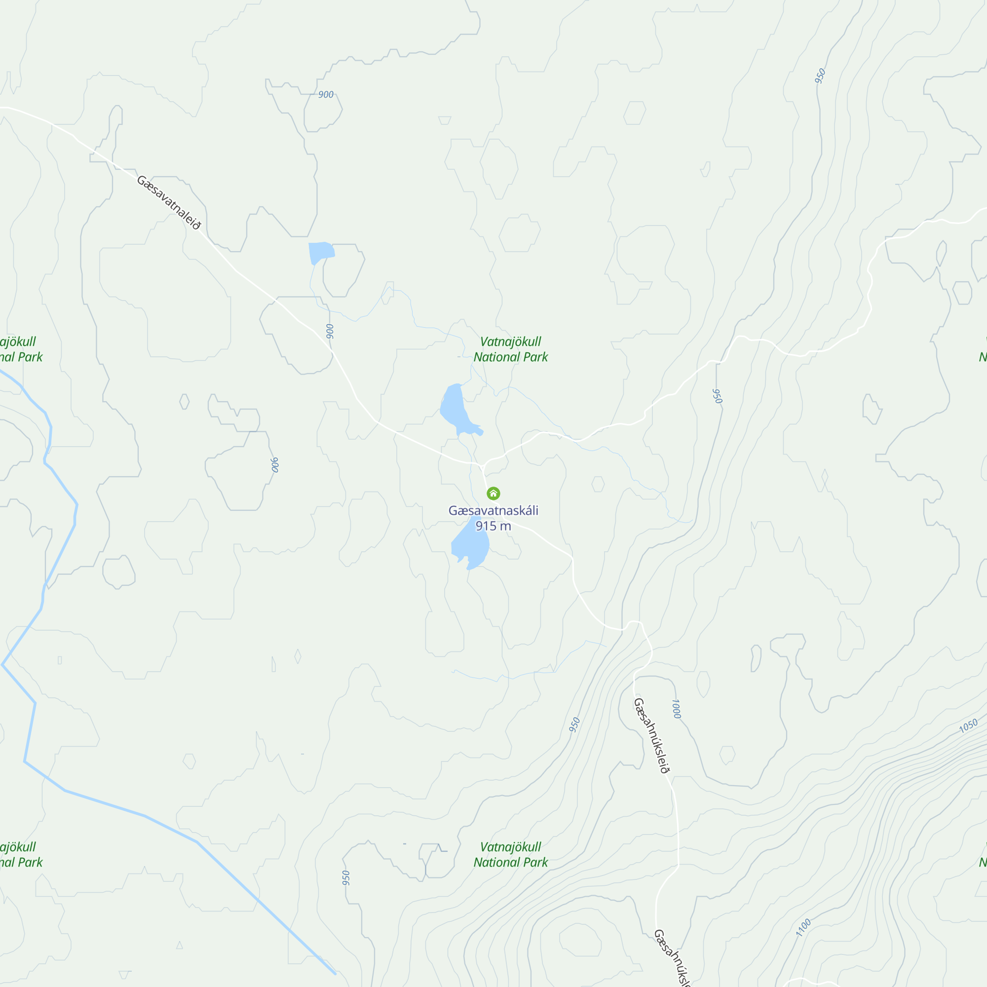Gæsavatnaskáli map