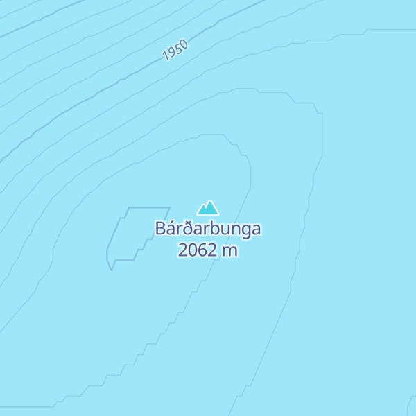 Map of Bárðarbunga