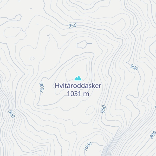 Map of Hvítároddasker