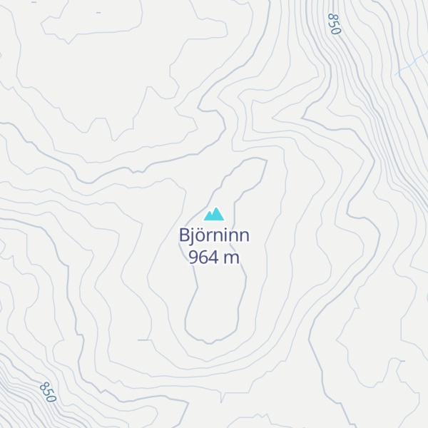 Map of Björninn