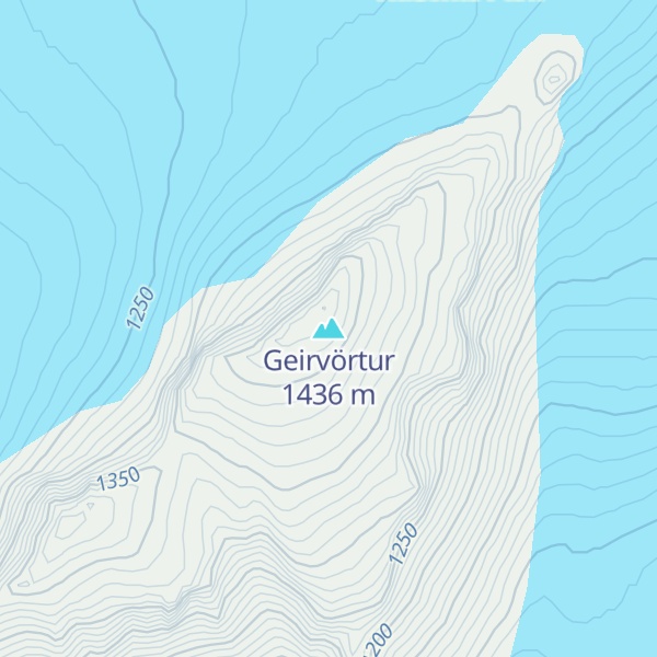 Map of Geirvörtur