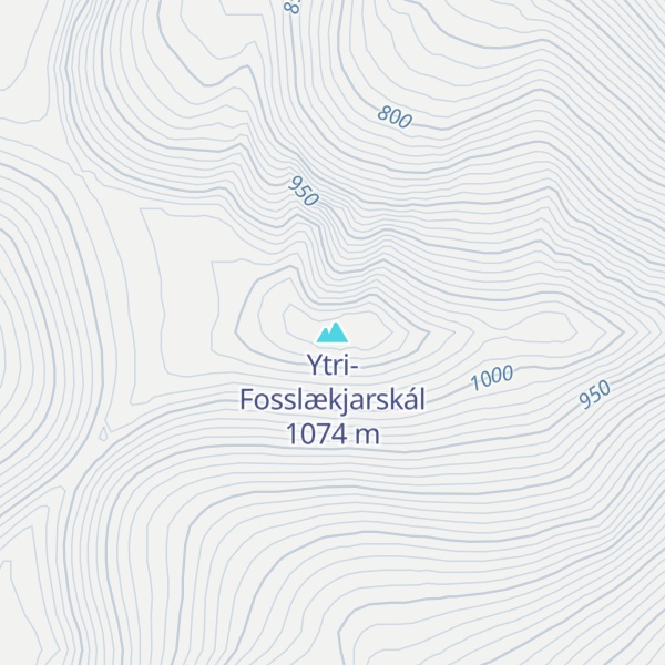 Map of Ytri-Fosslækjarskál