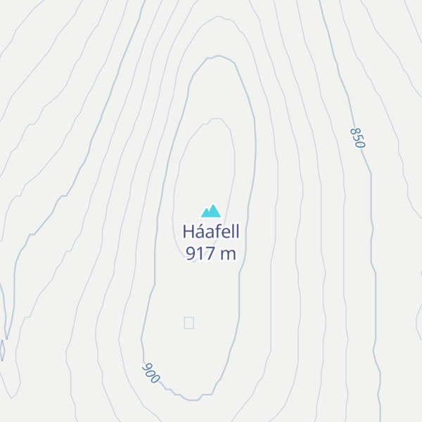 Map of Háafell