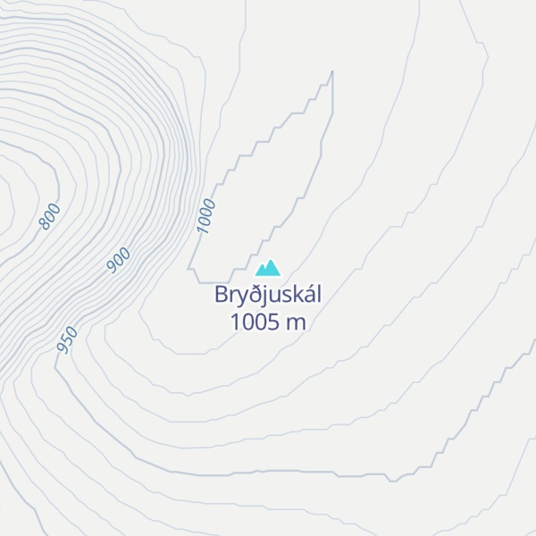 Map of Bryðjuskál