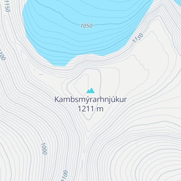 Map of Kambsmýrarhnjúkur