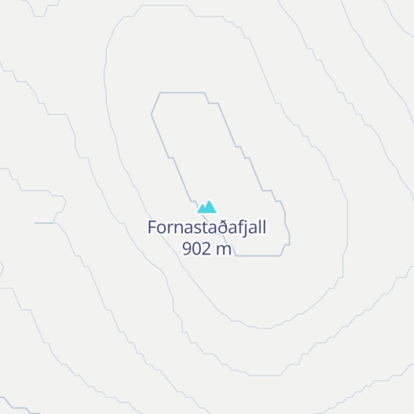 Map of Fornastaðafjall