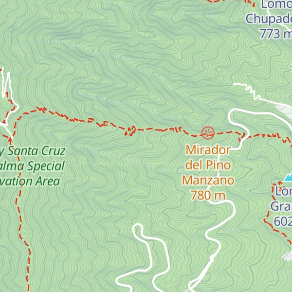 Map of Lomo las Vueltas