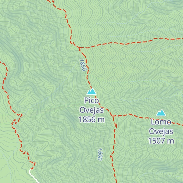 Map of Pico Ovejas