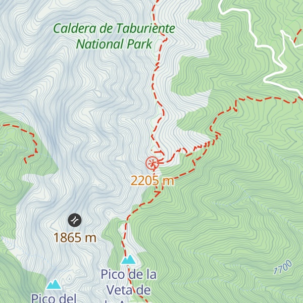 Map of Pico de la Nieve