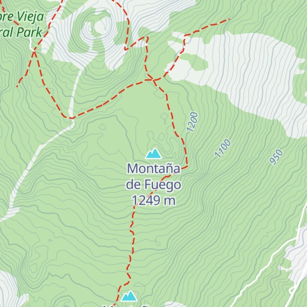 Map of Montaña de Fuego
