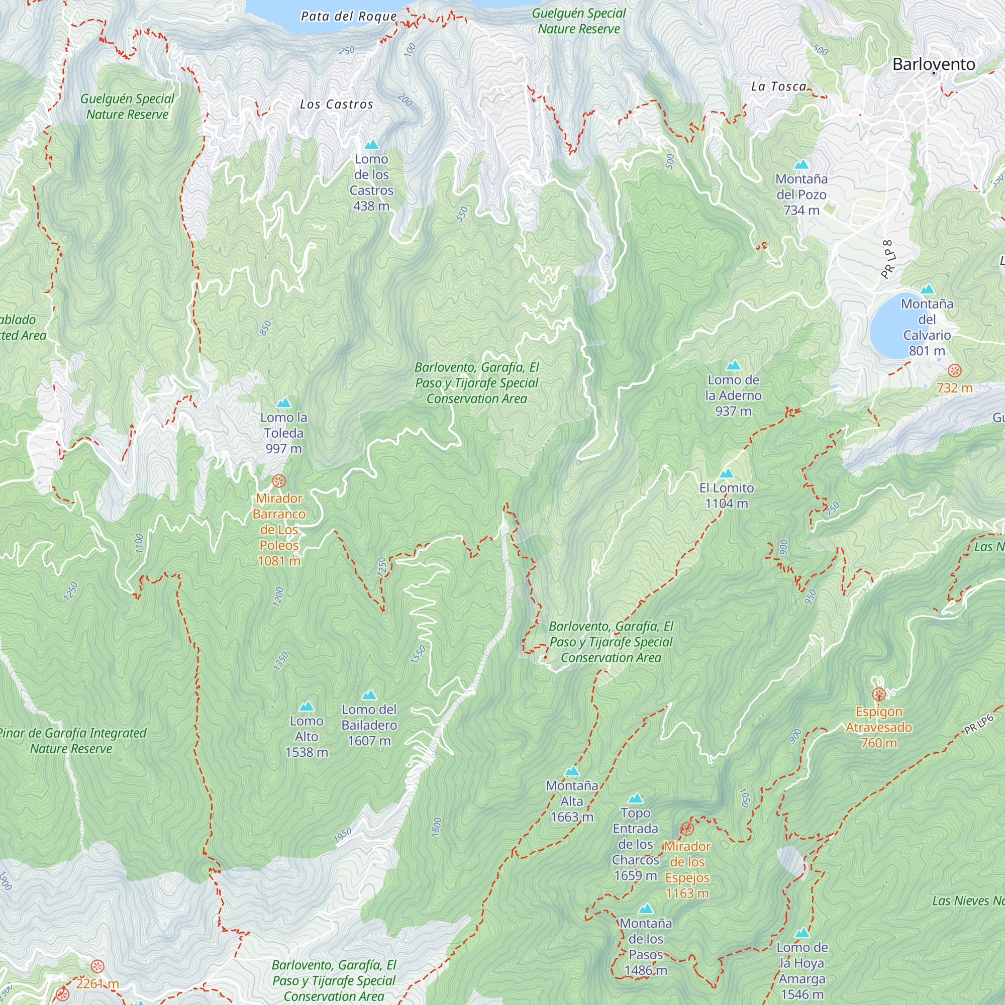 Refugio de Gallegos map