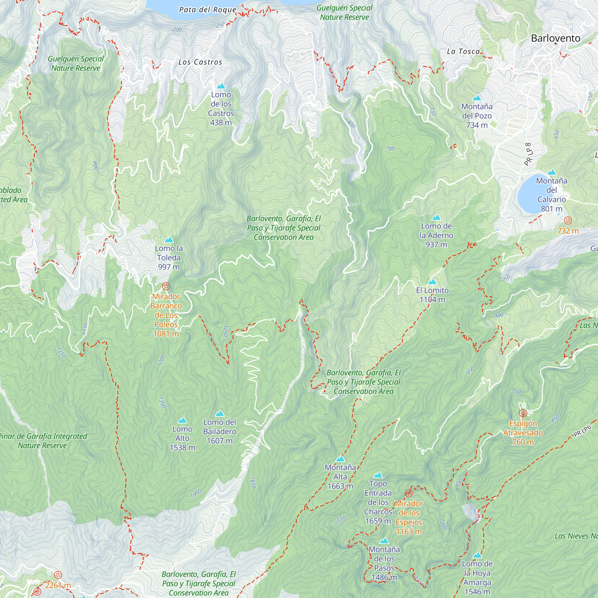 Refugio de Gallegos map