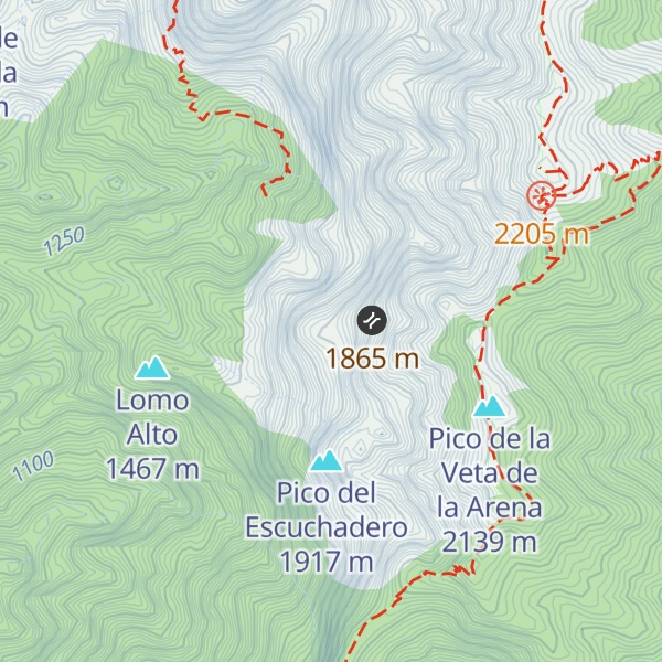 Map of Lomo de las Goteras