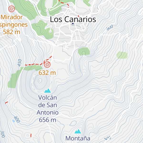 Map of Montaña de las Tablas
