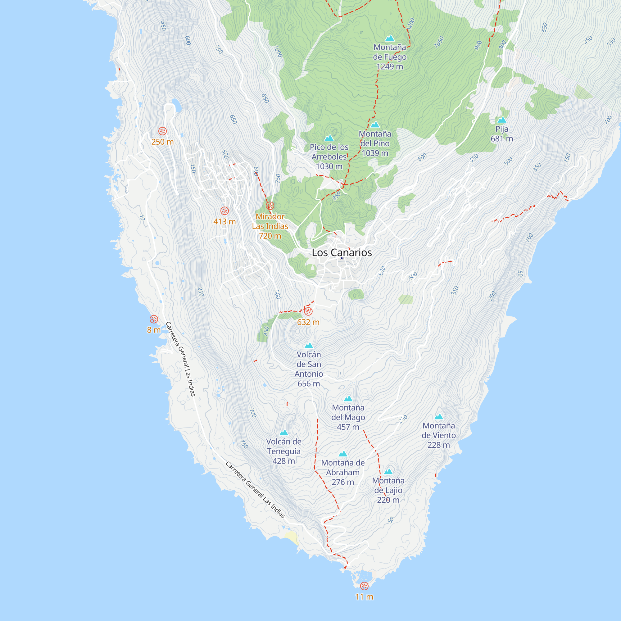 Centro de Visitantes del San Antonio map