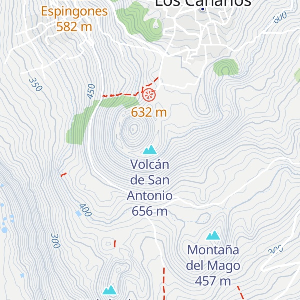 Map of Volcán de San Antonio